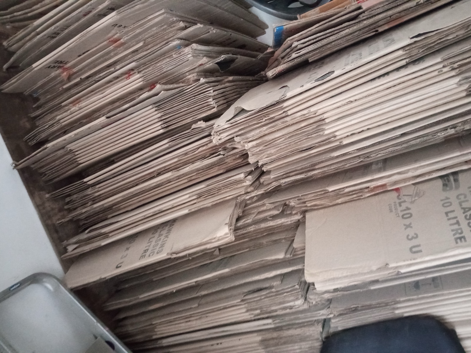 Cardboard boxes and packaging materials
